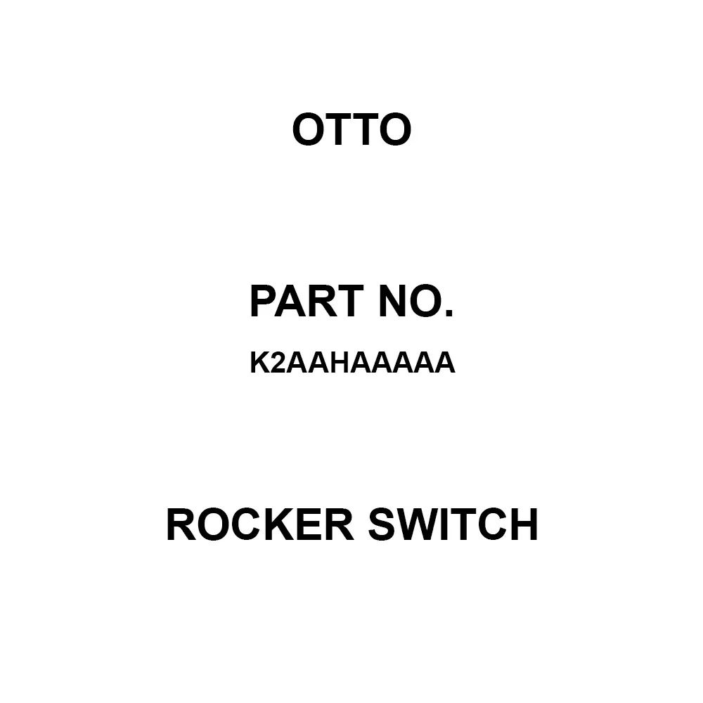 Otto Sealed Rocker Switch 5 & 16 Amp Panel Mount Rocker Actuator, K2AAHAAAAA