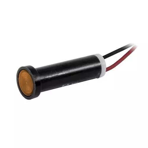 VCC LED Panel Mount Indicator Amber 592 nm Wavelength/Colour Temperature, 44W-NKA120-CAO