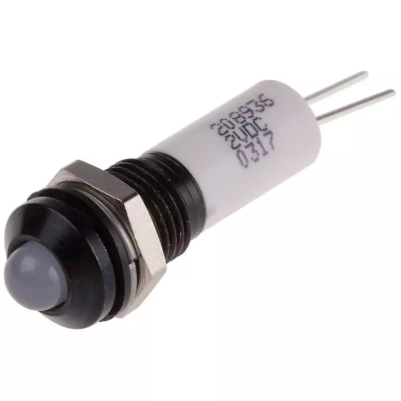 RS PRO LED Indicator Light 20 mA Rated Current White, 208-936