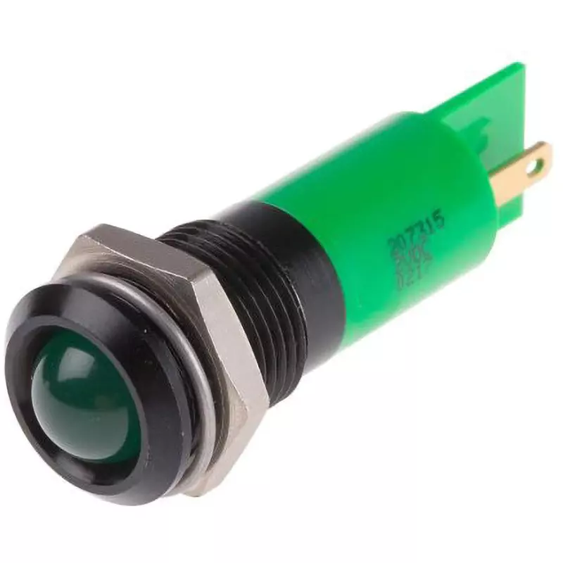 RS PRO LED Indicator Light 20 mA Rated Current Green, 207-315