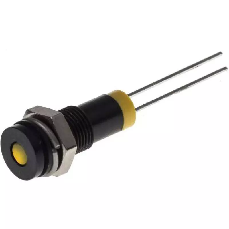 RS PRO LED Indicator Light 20 mA Rated Current Yellow, 700-1606