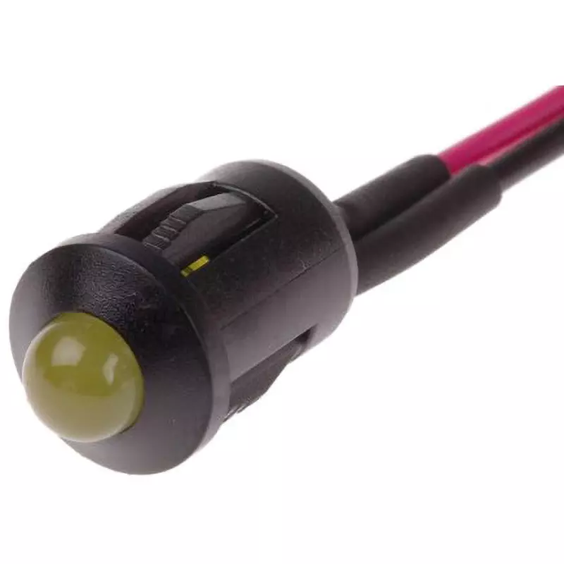 RS PRO LED Indicator Light 20 mA Rated Current Yellow, 206-839