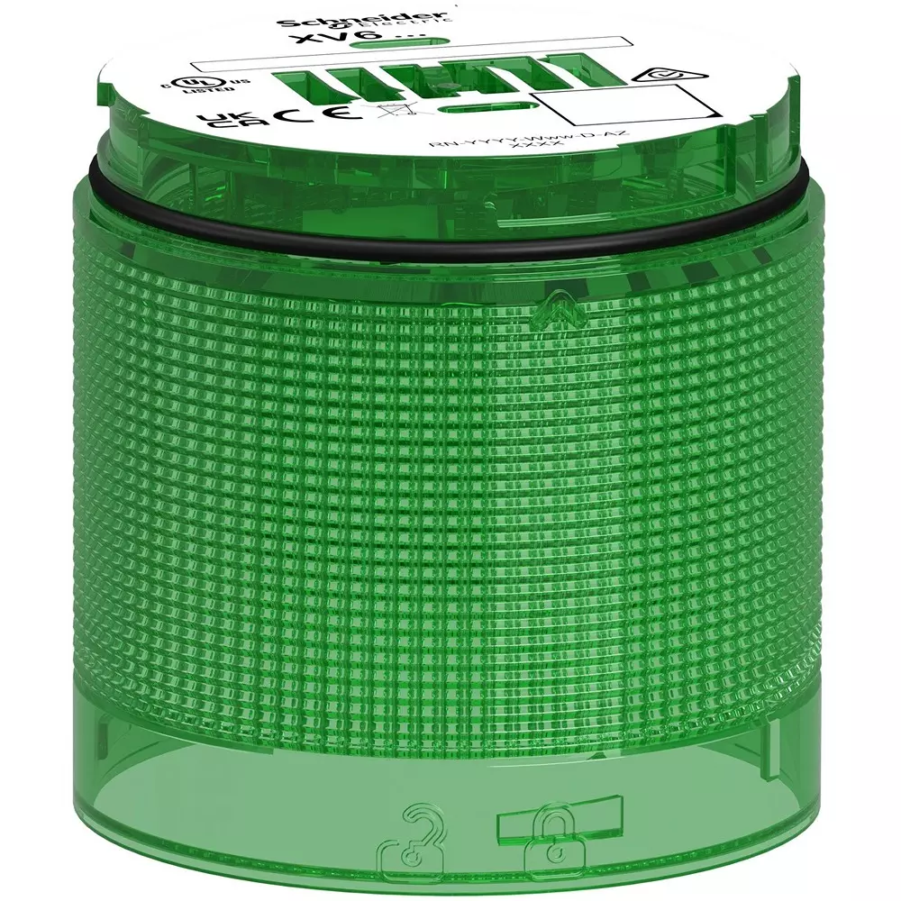 Schneider Electric LED Indicator Light Polycarbonate Resin Green, XV6C53