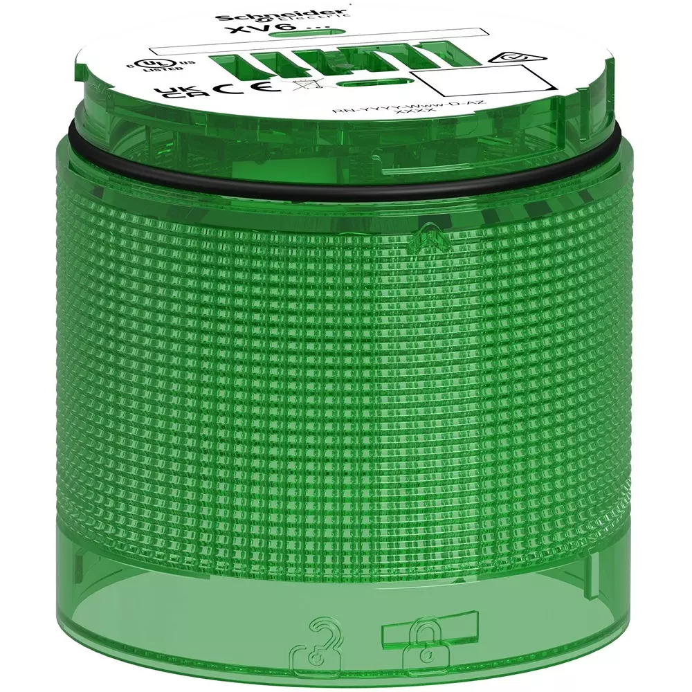 Schneider Electric LED Indicator Light Polycarbonate Resin Green, XV6C63