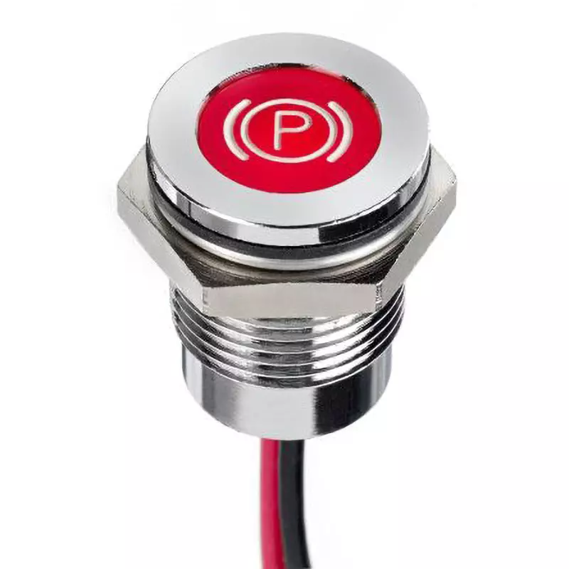 APEM LED Indicator Light 20 mA Rated Current 12 DC Rated Voltage 14 mm Mounting Hole, Q14F5CXXR12E-0PB
