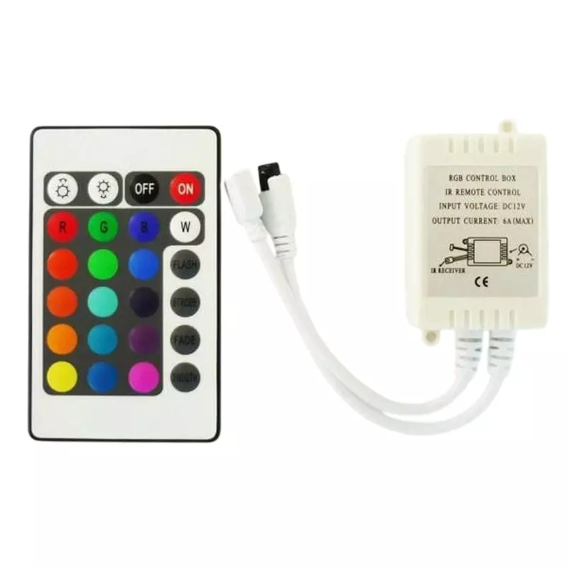 GB Strip LED Controller DC 12 Power Supply Voltage 4 patterns Program Specifications 16 colors Light, LED-CONTROLER-RGB