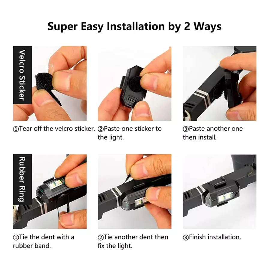 Auto Pearl 7 Colors 5 V 15 W LED Aircraft Strobe Lights & USB Charging for All Drones For Car & Bike
