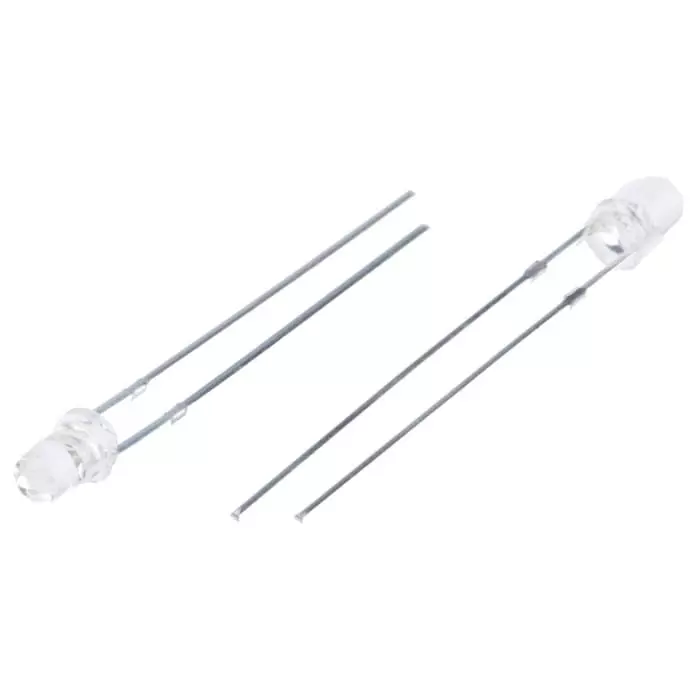 BIVAR UV LED 390 Nm 20 mW 15° 2-Pin Through Hole Package, UV3TZ-390-15 (Pack of 2 Pcs)