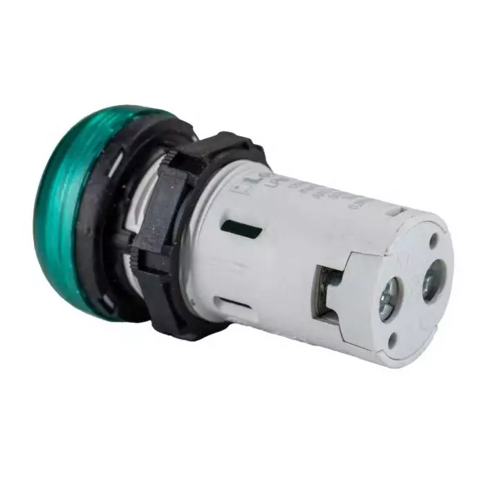 Lovato LPML, Panel Mount Green LED Pilot Light, 22 mm Cutout, IP66, IP67, IP69K, Round, 12V, LPMLA3