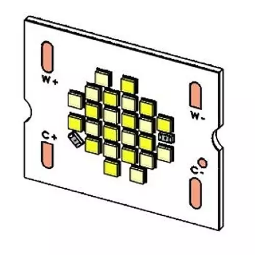 Luminus Devices CoB LEDs SMD/SMT Tunable Round Flat Lens Shape, CTM-14-4018-90-36-TW01