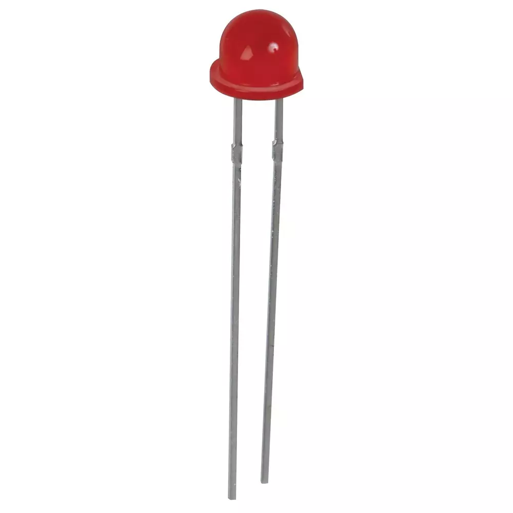 MULTICOMP PRO Standard Single Color LED 180 mcd Luminous Intensity 130° Viewing Angle, MP007975 (Pack of 5)
