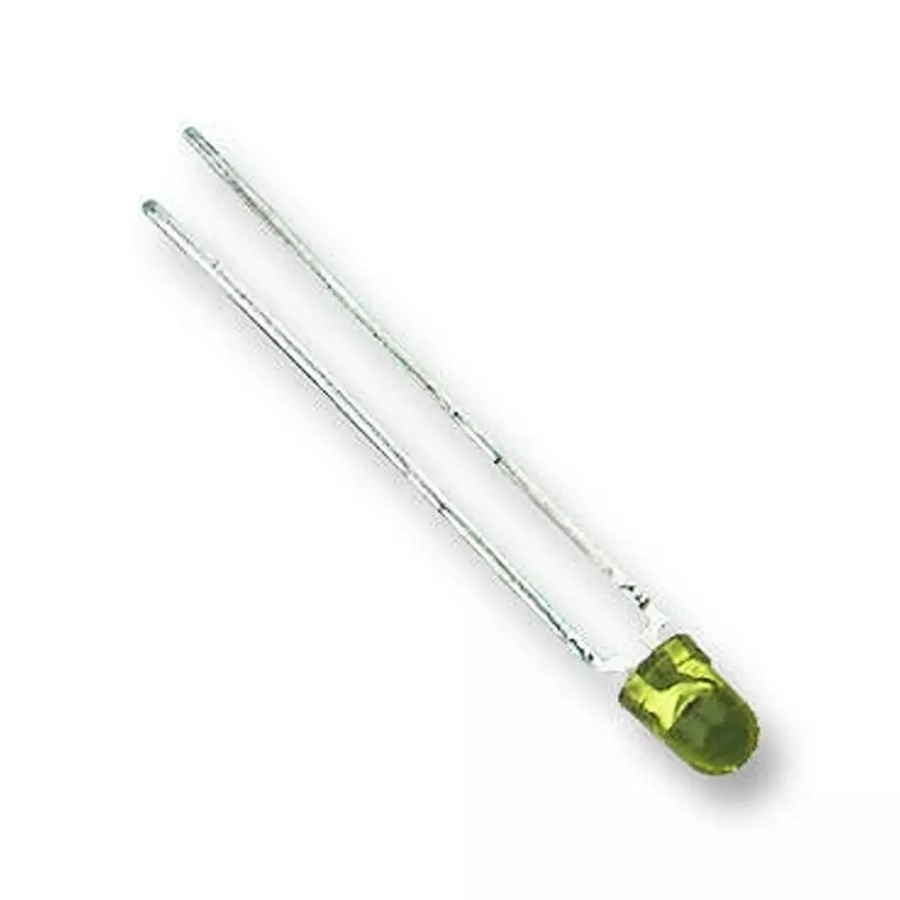 Vishay LED, 3MM, YELLOW, TLHY4205 (Pack of 5)