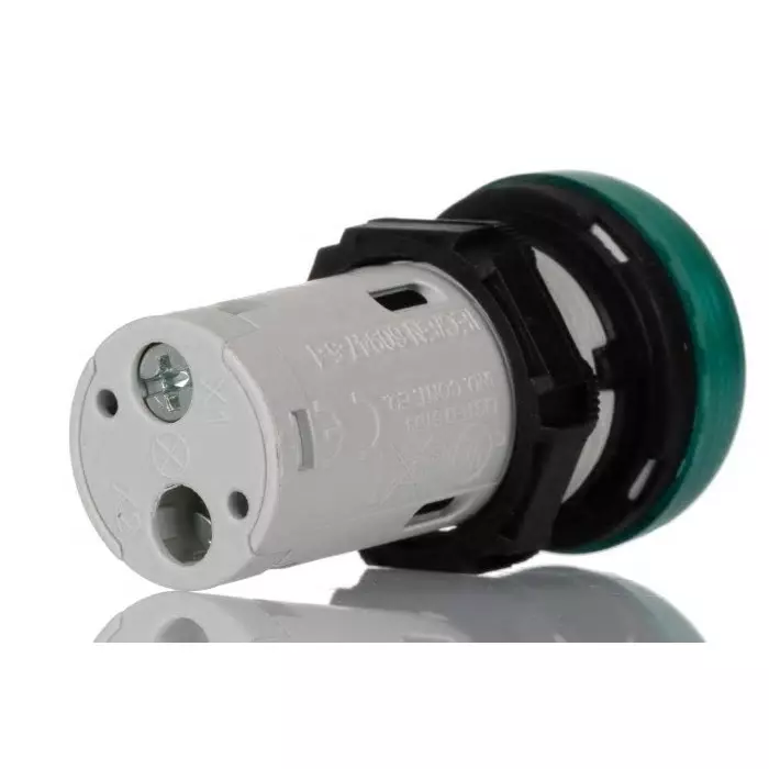 Lovato LPML, Panel Mount Green LED Pilot Light, 22 mm Cutout, IP66, IP67, IP69K, Round, 24V, LPMLB3