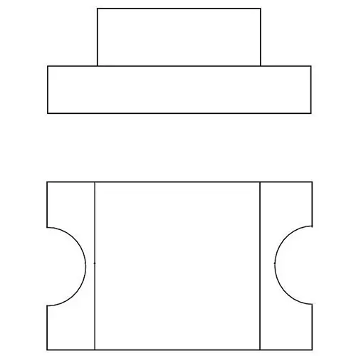 VCC LEDs SMD/SMT Amber Rectangular Lens Shape, CMDA2DY7D1S