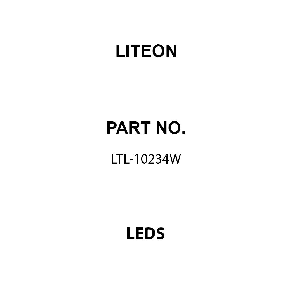 LITEON LEDs Through Hole Green Dome Lens Shape, LTL-10234W