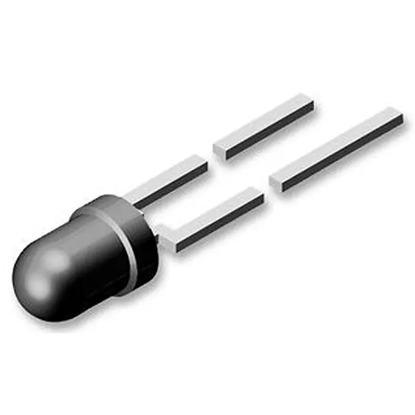 VISHAY Single Colour LED, 3MM, RED, TINTED DIFFUSED, TLHK42S1T2 (Pack of 5)