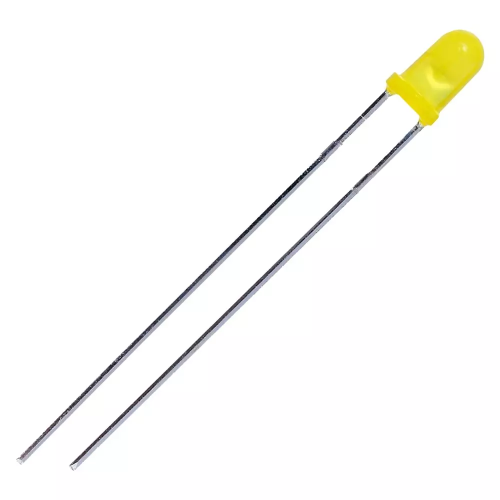 MULTICOMP PRO Standard Single Color LED 450 mcd Luminous Intensity 30° Viewing Angle, L-03Y2D241D14-01-T-A (Pack of 5)