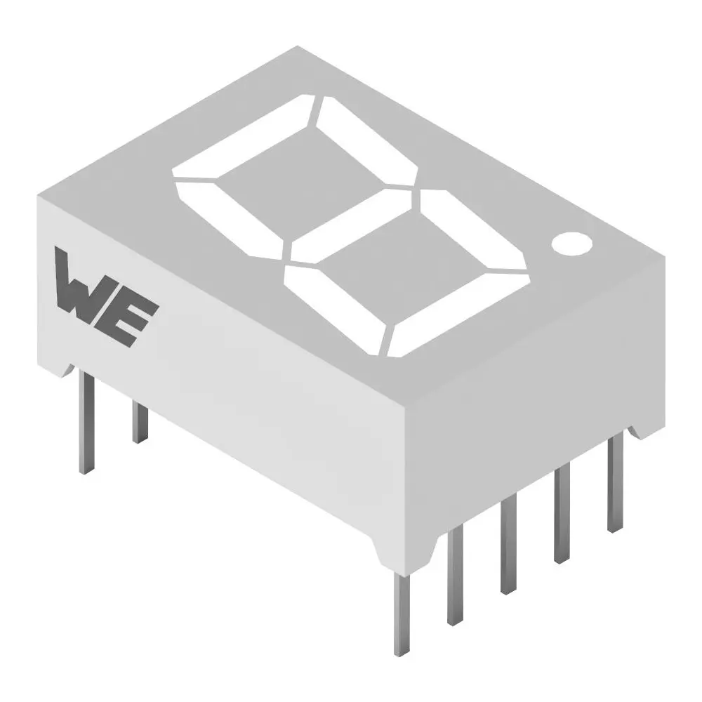 TE CONNECTIVITY 7 Segment LED Display Super Red LED Color 2 V Forward Voltage (v) 20 mA Forward Current If, 157119S12701