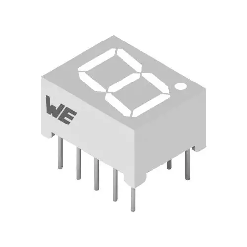 TE CONNECTIVITY 7 Segment LED Display Blue LED Color 3 V Forward Voltage (v) 20 mA Forward Current If, 157142B12703