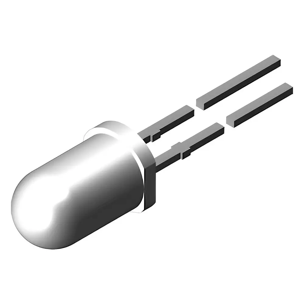 Vishay Standard Single Color LED 569 nm Wavelength, 4167748 (Pack of 5)