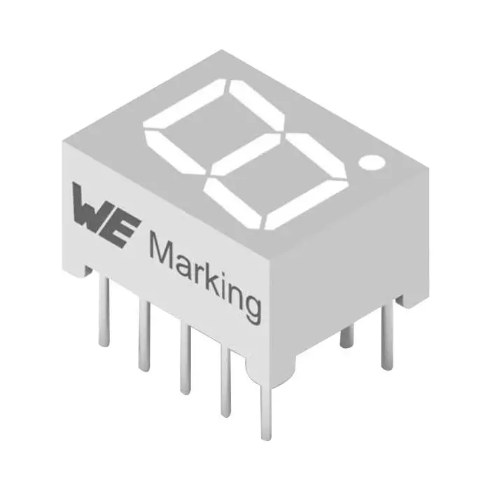 TE CONNECTIVITY 7 Segment LED Display Green LED Color 2.2 V Forward Voltage (v) 20 mA Forward Current If, 157119V12701