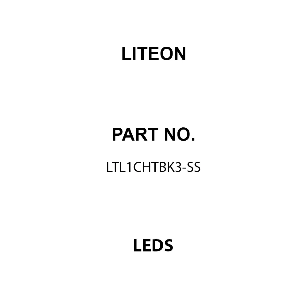 LITEON LEDs Through Hole Blue Dome Lens Shape, LTL1CHTBK3-SS