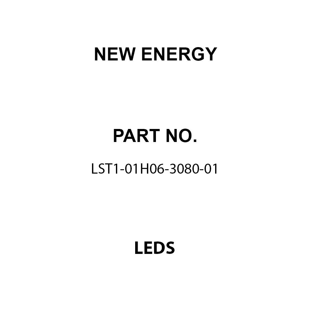 New Energy LEDs SMD/SMT Warm White Dome Lens Shape, LST1-01H06-3080-01