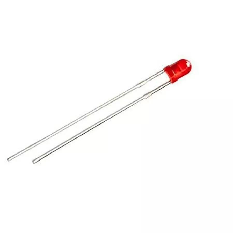 RS PRO LED 3x4.5 mm Red LED Red Lens 3 mm Through Hole Mount 25 mA 1.6 to 2.6 V 635 Nm, 2545702 (Pack of 1000)