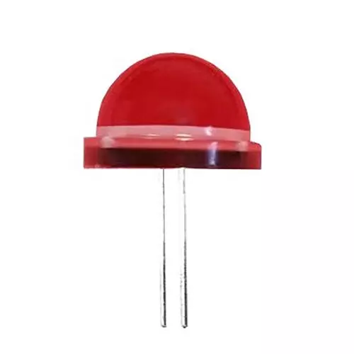 RS PRO LED 19.5x13.8 mm Red LED Red Lens Leaded Through Hole Mount 20 mA 5.4 to 6.9 V 640 Nm, 2545689 (Pack of 80)