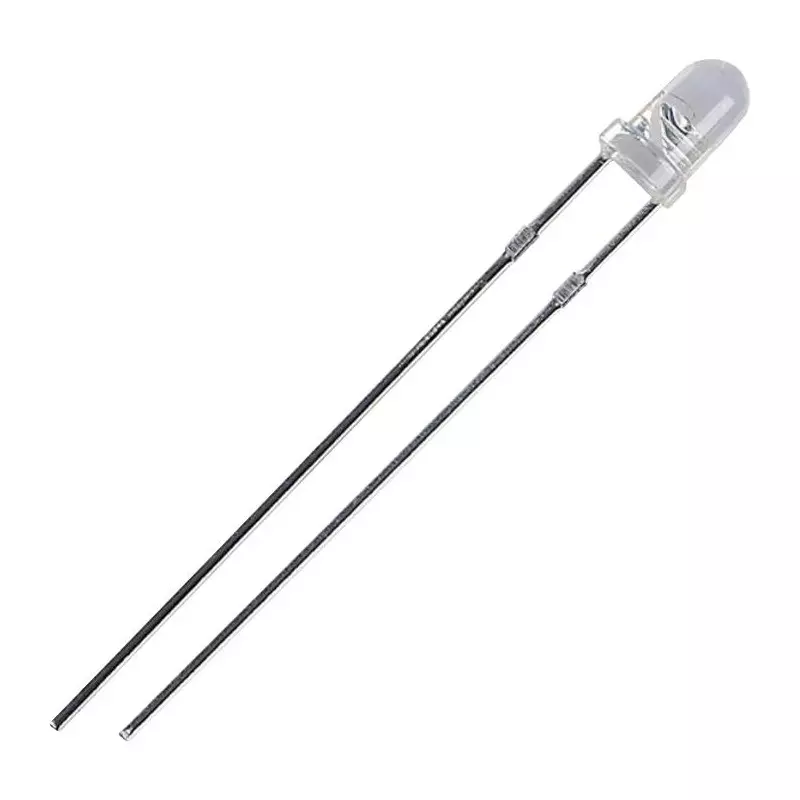 MULTICOMP PRO Standard Single Color LED 3 cd Luminous Intensity 30° Viewing Angle, L-03R2D241C11-01-T-A (Pack of 5)