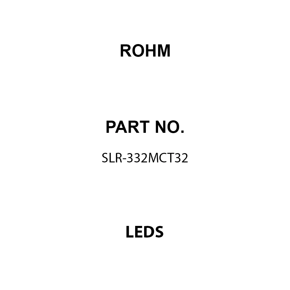 ROHM LEDs Through Hole Green Dome Lens Shape, SLR-332MCT32