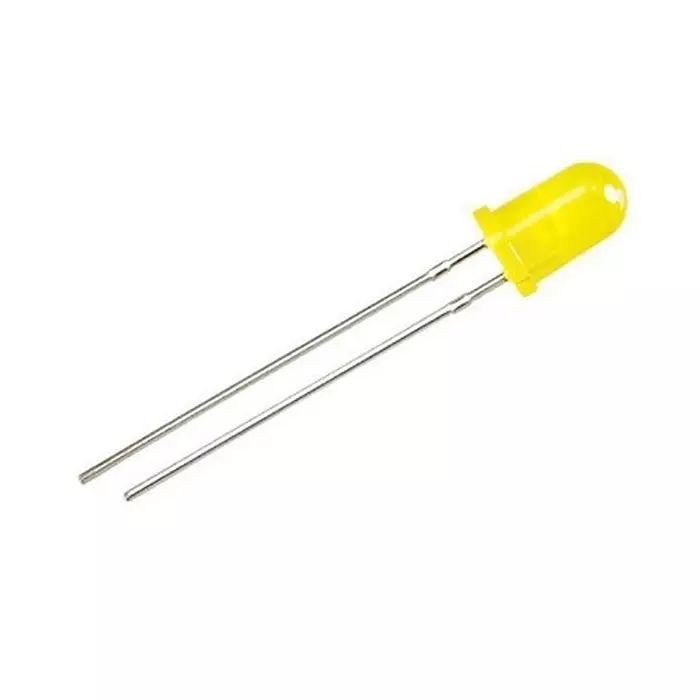 RS PRO LED 5 x 8.65 mm Yellow LED Yellow Lens 5 mm Through Hole Mount 25 mA 1.6 to 2.6 V 588 Nm, 2545720 (Pack of 1000)