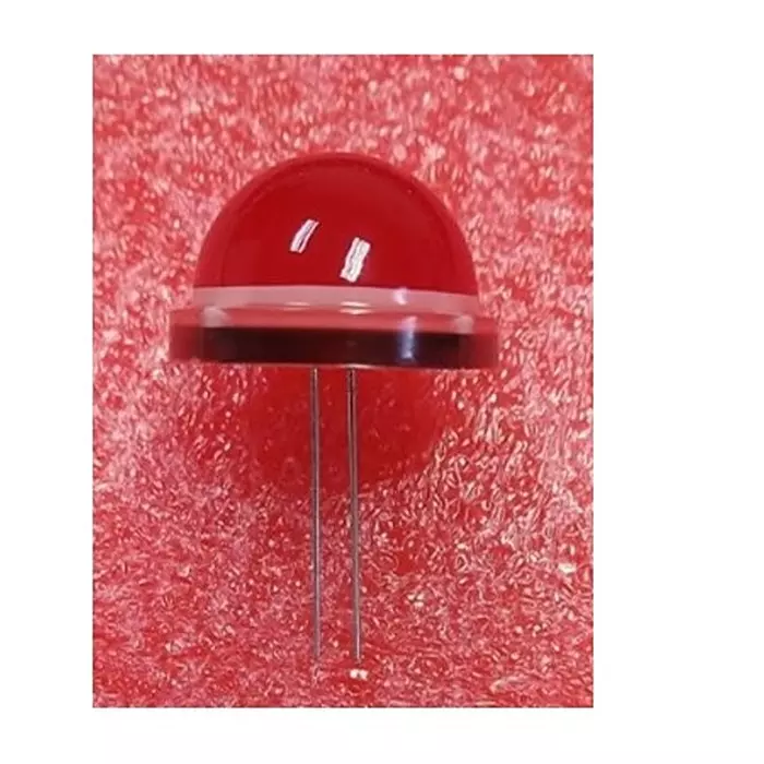 RS PRO LED 19.5x13.8 mm Red LED Red Lens Leaded Through Hole Mount 20 mA 5.4 to 6.9 V 640 Nm, 2545691