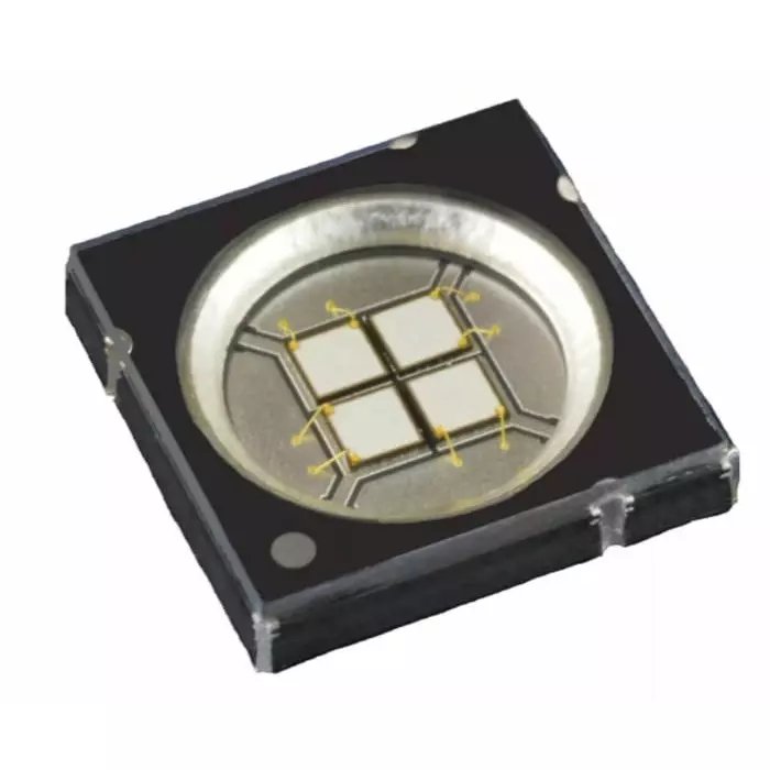 AMS OSRAM GROUP UV LED LZ4-04UVH0 Series 370nm 4250mW 110 ° 9-Pin Surface Mount package, Q65113A4207 (Pack of 500)