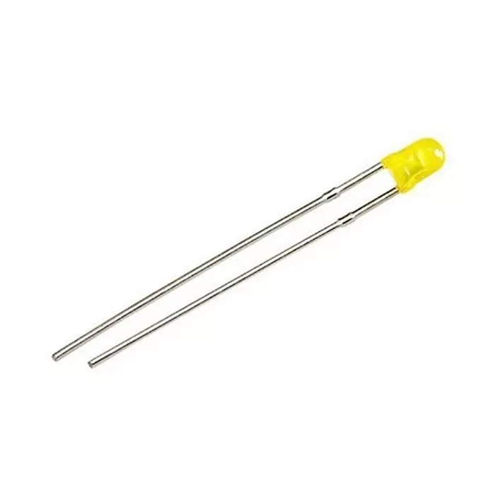 RS PRO LED 3x4.5 mm Yellow LED Yellow Lens 3 mm Through Hole Mount 25 mA 1.6 to 2.6 V 588 Nm, 2545706 (Pack of 1000)
