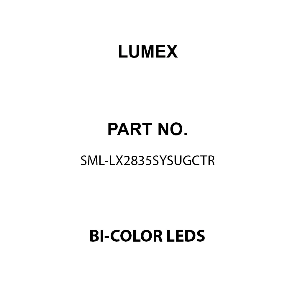 Buy LUMEX Bi-Color LEDs SMD/SMT Yellow & Green Rectangular Lens Shape ...