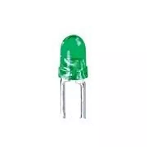 KINGBRIGHT LEDs Through Hole Green Dome Lens Shape, WP710A10PGT