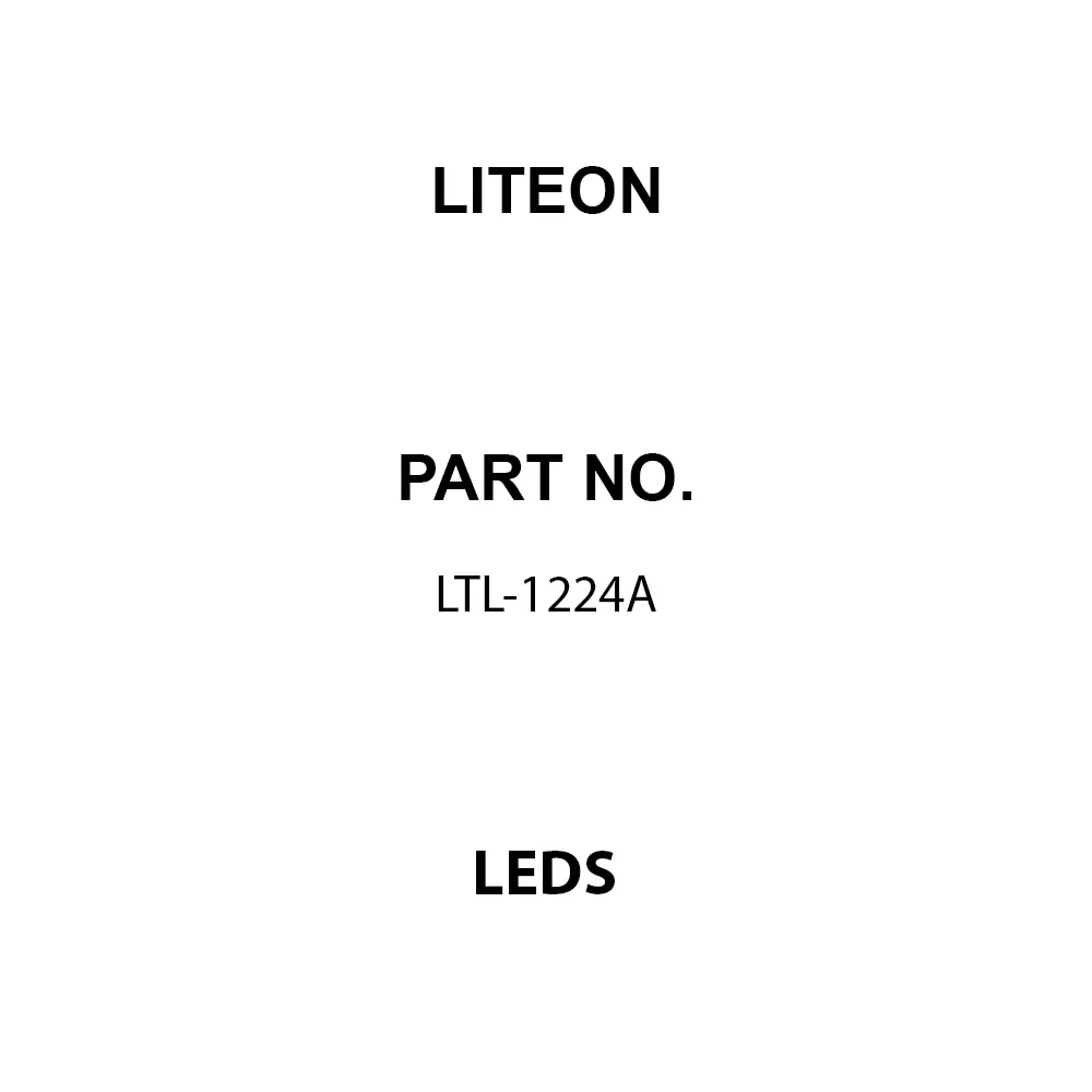 LITEON LEDs Through Hole Red Rectangular Lens Shape, LTL-1224A