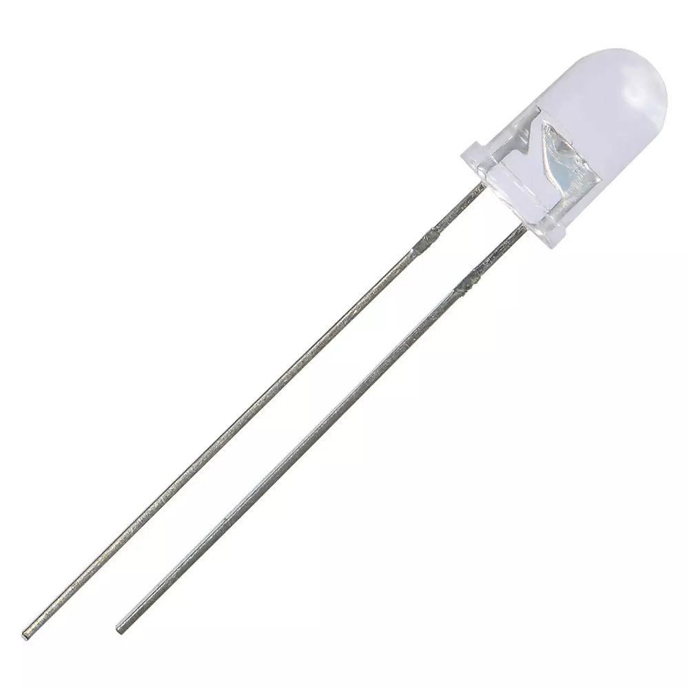 MULTICOMP PRO Standard Single Color LED 3 cd Luminous Intensity 15° Viewing Angle, MP008549 (Pack of 5)