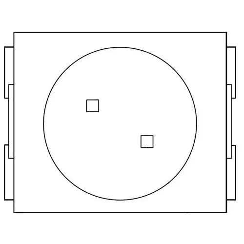 VCC LEDs SMD/SMT Red Round Flat Lens Shape, CMD67-21SRC/TR8