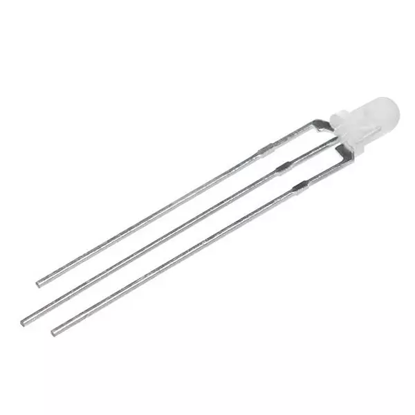 RS PRO LED 3 x 4.5 mm Red/Yellow-Green LED White Lens 3 mm Through Hole Mount, 2545712 (Pack of 5)