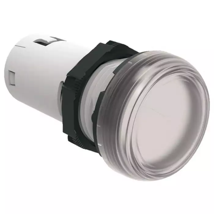 Lovato LPML, Panel Mount Clear LED Pilot Light, 22 mm Cutout, IP66, IP67, IP69K, Round, 120V, LPMLE7