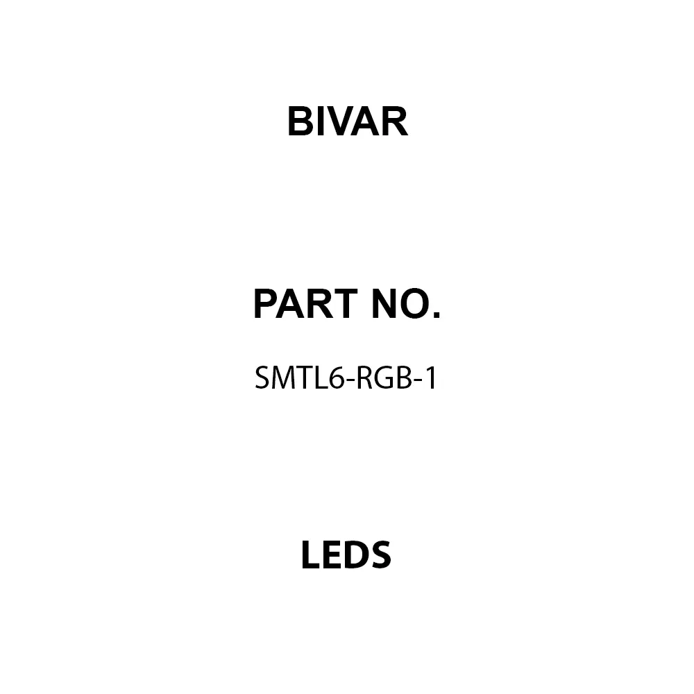 BIVAR LEDs SMD/SMT RGB Round Flat Lens Shape, SMTL6-RGB-1