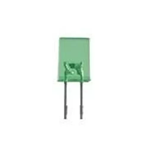 KINGBRIGHT LEDs Through Hole Green Rectangular Lens Shape, WP103GDT