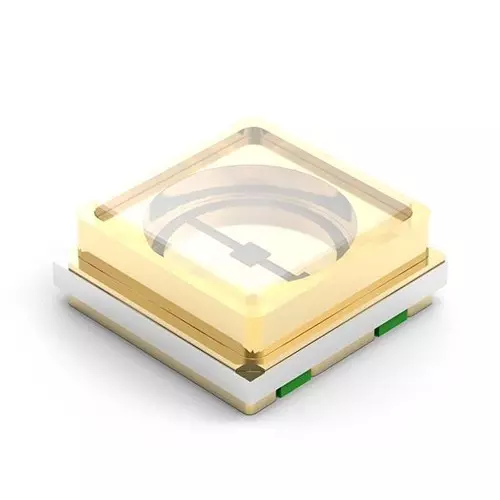 WURTH ELEKTRONIK UV LEDs (Ultraviolet) SMD/SMT Ultraviolet (UVC) Square Flat Lens Shape, 15335327BA250