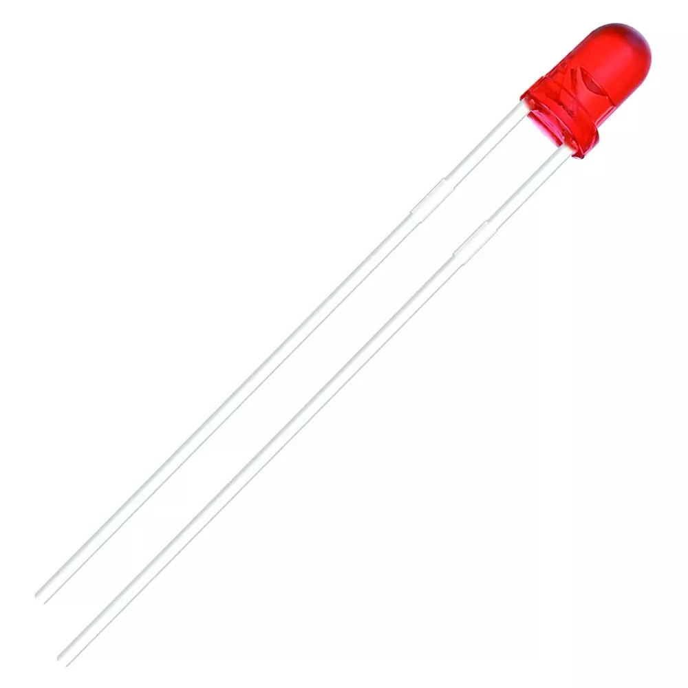 MULTICOMP PRO Standard Single Color LED 400 mcd Luminous Intensity 30° Viewing Angle, MP006835 (Pack of 5)