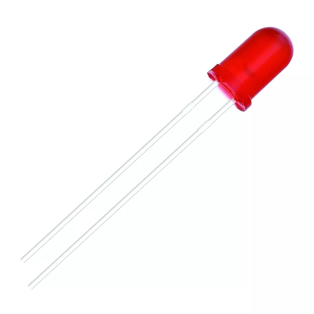 MULTICOMP PRO Standard Single Color LED 180 mcd Luminous Intensity 45° Viewing Angle, MP006837 (Pack of 5)
