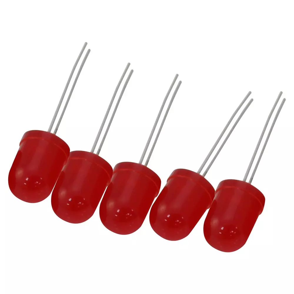 MULTICOMP PRO Standard Single Color LED 130 mcd Luminous Intensity 100° Viewing Angle, MP-703-1067 (Pack of 40)