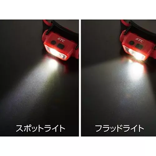 Ktc Rechargeable LED Headlamp 600 lm Max Spot+Flood IP65, AL813MA