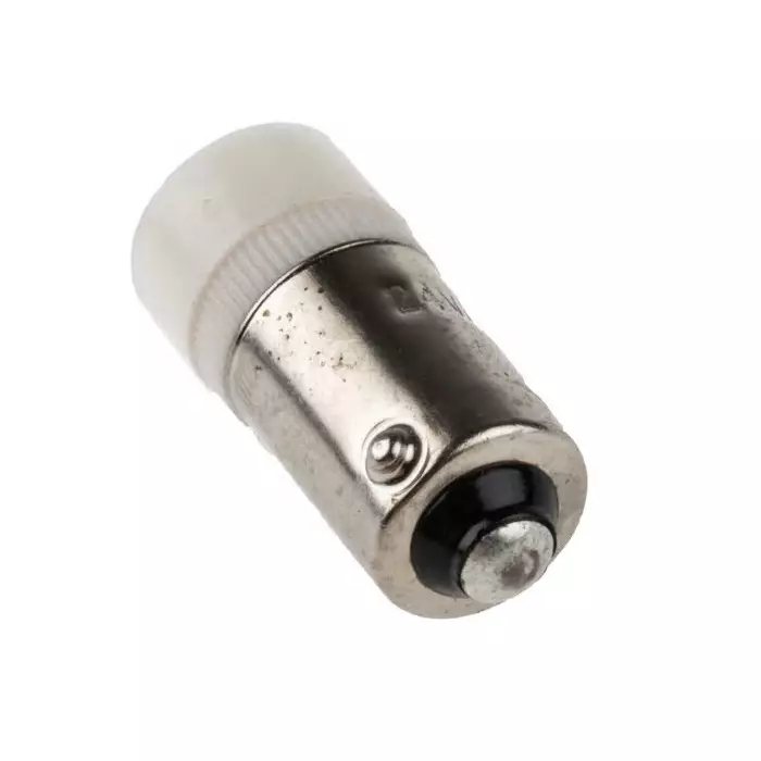 JKL Components White LED Indicator Lamp, 24V ac/dc, BA9s Base, 9.6 mm Diameter, 7000mcd, LE-BA9S-24W